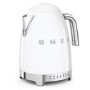 Smeg Retro 50's Style Variable Temperature Kettle - White - KLF04WHUK
