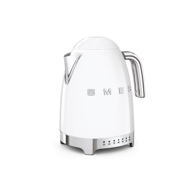 Smeg Retro 50's Style Variable Temperature Kettle - White - KLF04WHUK