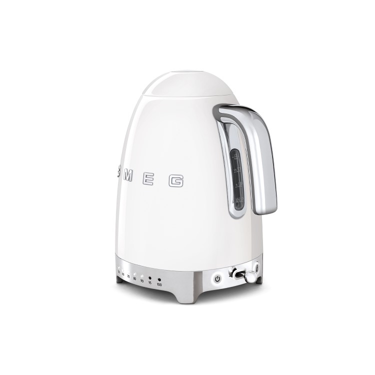 Smeg Retro 50's Style Variable Temperature Kettle - White - KLF04WHUK