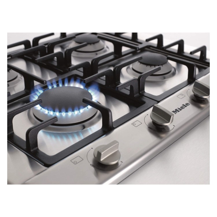 Miele 65cm 4 Burner Gas Hob - Stainless Steel