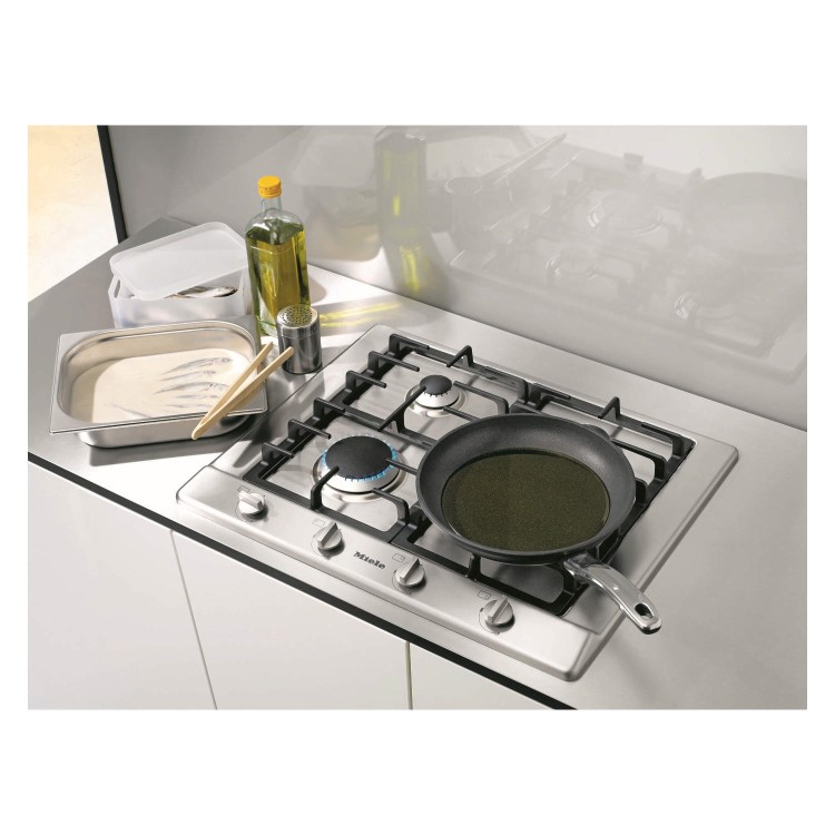 Miele 65cm 4 Burner Gas Hob - Stainless Steel
