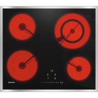Miele 58cm 4 Zone Ceramic Hob with Stainless Steel Frame