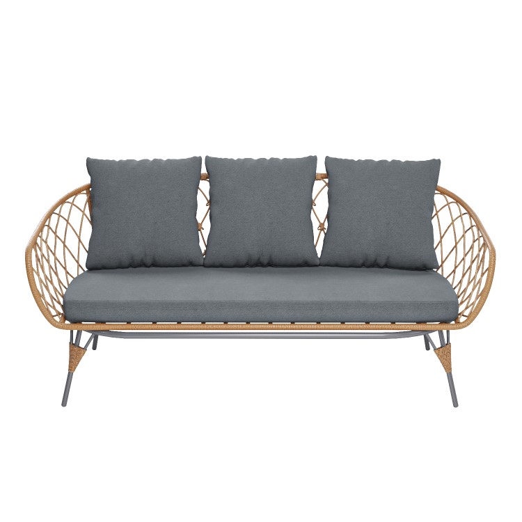 5 Seater Rattan Garden Sofa Set - Como