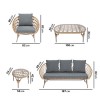 5 Seater Rattan Garden Sofa Set - Como