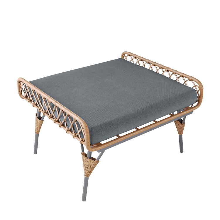3 Seater Rattan Garden Sofa Set with Footstool - Como