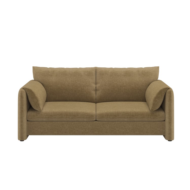 Khaki Brown Chenille 3 Seater Sofa – Kennedy 