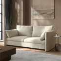 KNY002 Beige Chenille 3 Seater Sofa – Kennedy