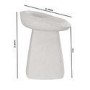 Cream Textured Fabric Swivel Dressing Table Stool - Koda