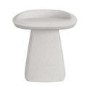 Cream Textured Fabric Swivel Dressing Table Stool - Koda