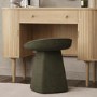 Green Chenille Swivel Dressing Table Stool - Koda