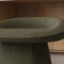 Green Chenille Swivel Dressing Table Stool - Koda