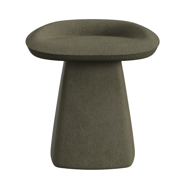 Green Chenille Swivel Dressing Table Stool - Koda
