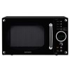 Daewoo KOR8A9RBR 23L 800W Retro Style Freestanding Microwave Oven - Black