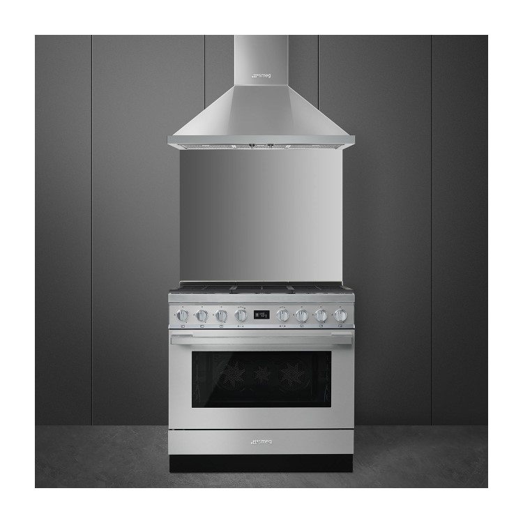 Smeg Portofino 90cm Chimney Hood - Stainless Steel