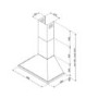 Smeg Portofino 90cm Chimney Hood - Stainless Steel