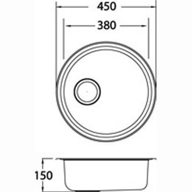 Single Bowl Chrome Stainless Steel Kitchen Sink - CDA