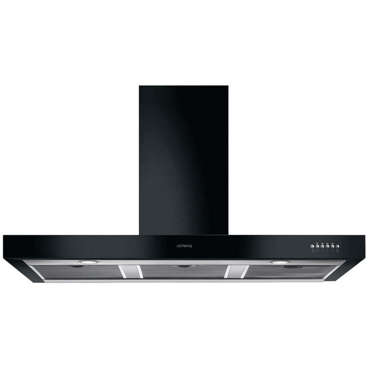 Refurbished Smeg Symphony KS110BLE 110cm Chimney Cooker Hood Black