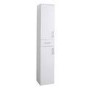 GRADE A1 - White Tall Boy Bathroom Cabinet Storage Unit - W350 x H1902mm
