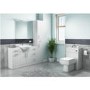 GRADE A1 - White Tall Boy Bathroom Cabinet Storage Unit - W350 x H1902mm
