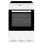 Beko KSC611W 60cm Single Oven Electric Cooker With Ceramic Hob - White