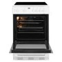 Beko KSC611W 60cm Single Oven Electric Cooker With Ceramic Hob - White