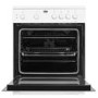 Beko KSC611W 60cm Single Oven Electric Cooker With Ceramic Hob - White