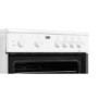 Beko KSC611W 60cm Single Oven Electric Cooker With Ceramic Hob - White