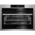 A1/KSE782220M Refurbished AEG KSE782220M SteamBoost Multifunction Compact Steam Oven With ProSight Touch Controls Stainless Steel