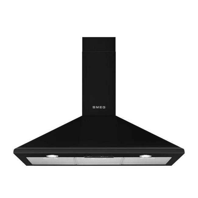 Smeg KSED95NEE 90cm Chimney Cooker Hood - Black