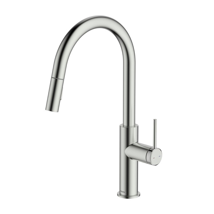 McAlpine Ness Dual Lever Kitchen Mixer Tap - Nickel