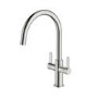 McAlpine Teviot Dual Twin Lever Kitchen Mixer - Nickel