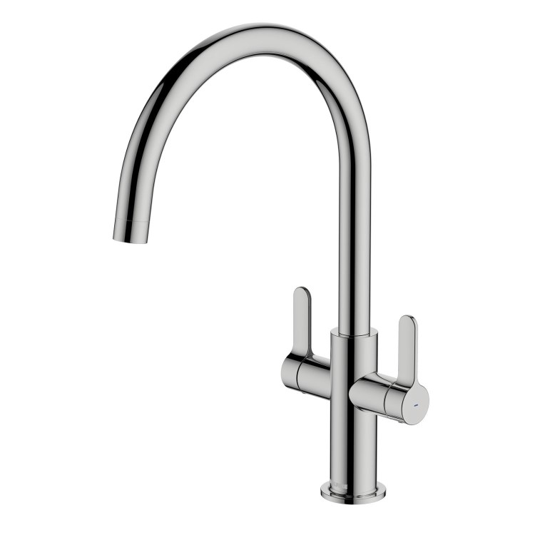 McAlpine Teviot Dual Lever Kitchen Mixer - Chrome
