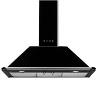 Refurbished Smeg Victoria KT90BLE 90cm Chimney Cooker Hood - Black