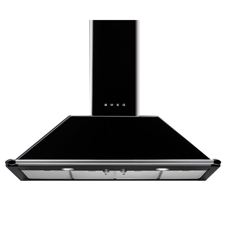 Smeg Victoria 110cm Chimney Cooker Hood - Black