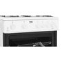 Beko 60cm Double Cavity Gas Cooker - White