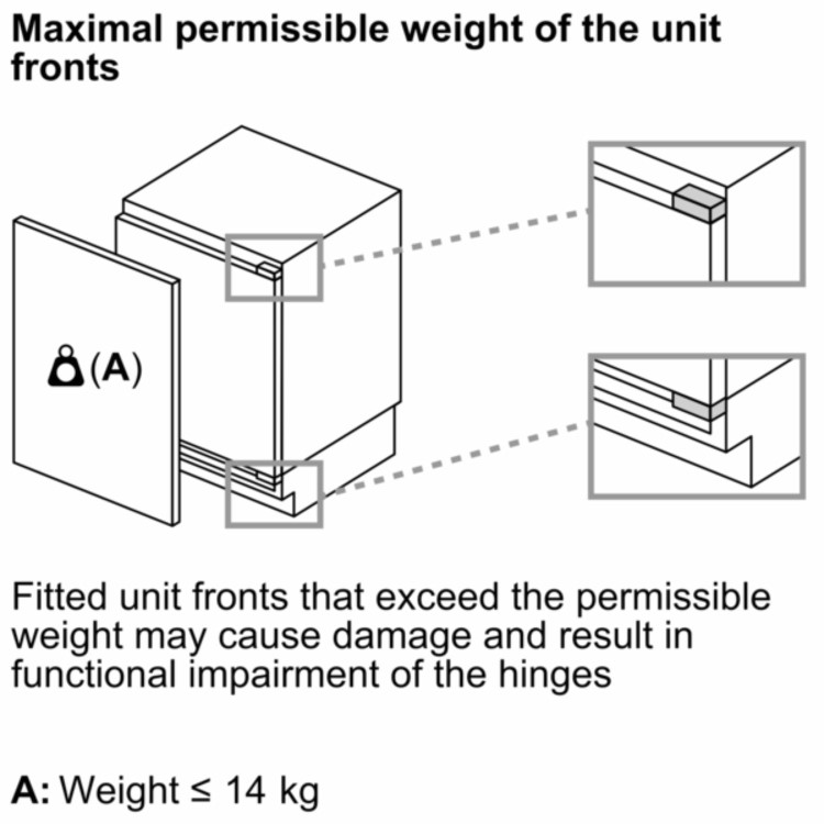 Neff N50 134 Litre Built Under Integrated Fridge
