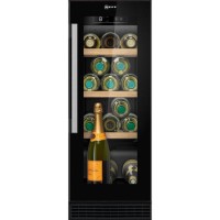 Refurbished Neff KU9202HF0G Integrated 21 Bottle Single Zone Wine Cooler Black