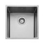 Rangemaster Kube Single Bowl Inset / Undermount Chrome Stainless Steel Kitchen Sink