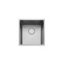 Rangemaster Kube Single Bowl Inset / Undermount Chrome Stainless Steel Kitchen Sink