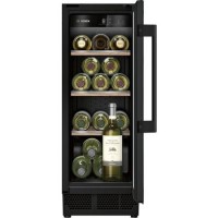 Bosch Series 6 21 Bottle Capacity Single Zone Built-in Wine Cooler - Black Bosch Series 6 21 Bottle Capacity Single Zone Built-in Wine Cooler - Black