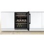 Bosch Series 6 44 Bottle Capacity Dual Zone Built-in Wine Cooler - Black