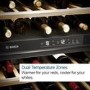Bosch Series 6 44 Bottle Capacity Dual Zone Built-in Wine Cooler - Black