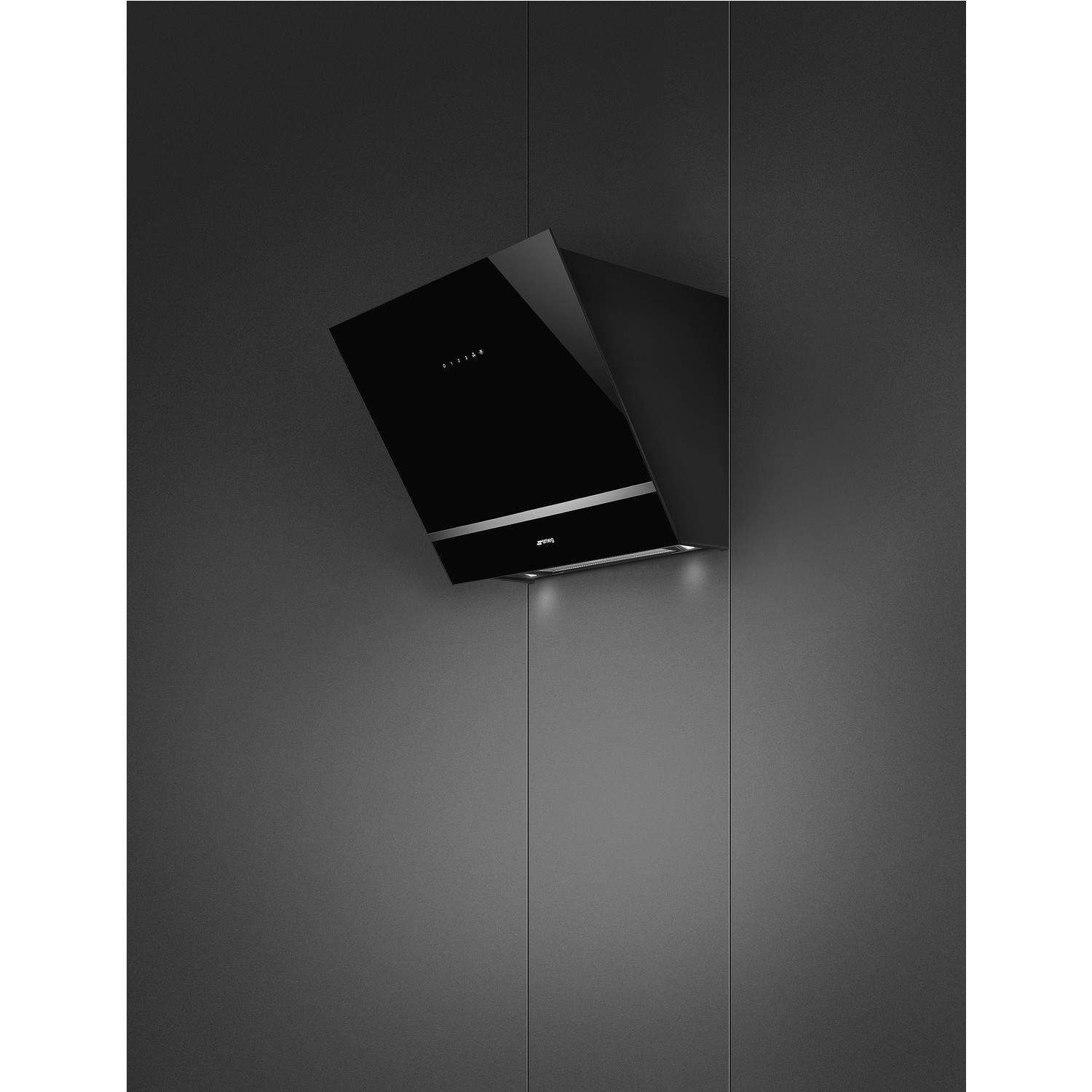 Smeg 60cm Angled Cooker Hood Black Page 1 BuyItDirect.ie