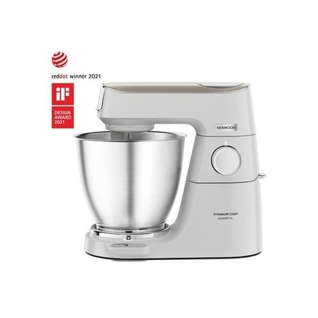 Refurbished Kenwood Chef Titanium Baker XL Stand Mixer with 7L Bowl in White