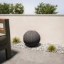 Matt Grey Ceramic Ball Water Feature with LED Lights