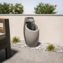 Oval Pouring Water Feature with LED Lights