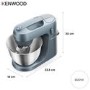Kenwood KZM35.000GY Stand Mixer with 4L Bowl - Storm Blue