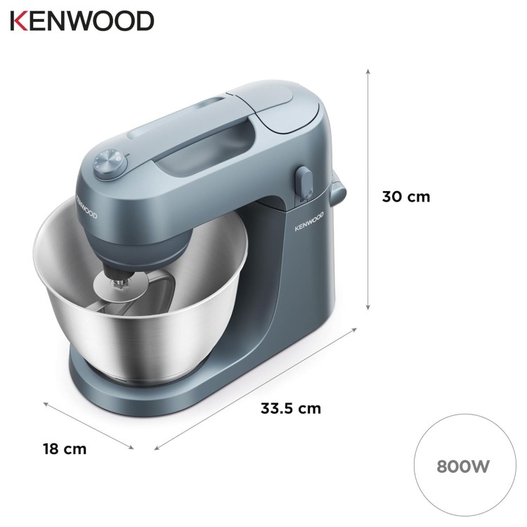 Kenwood KZM35.000GY Stand Mixer with 4L Bowl - Storm Blue