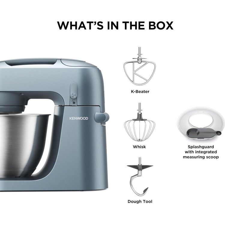 Kenwood KZM35.000GY Stand Mixer with 4L Bowl - Storm Blue