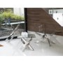 Glass Side Table with Chrome Base - Vida Living Kalmar